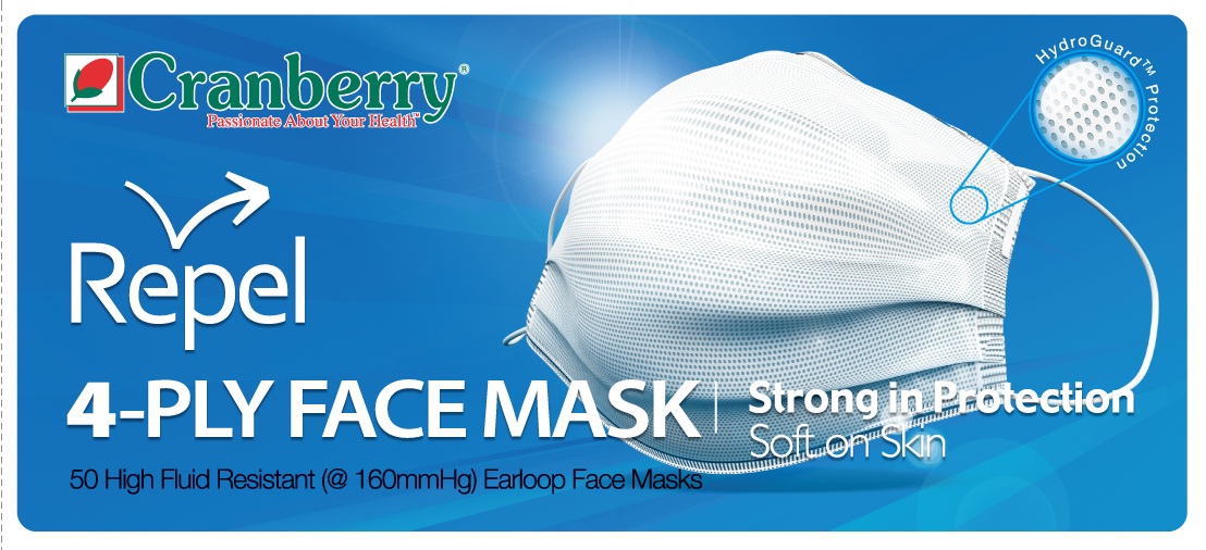 Cranberry Earloop Face Mask Repel 4-Ply Box50.jpg